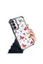 Samsung Galaxy A25 Compatible Transparent Silicone Flutter Protective Case Butterfly Patterns - 3
