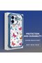 Infinix Hot 50I Compatible Transparent Silicone Flutter Protective Case Butterfly Patterns - 4