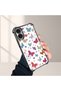 iPhone 16 Compatible Transparent Silicone Flutter Protective Case Butterfly Patterns