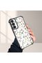 Samsung Galaxy A25 Compatible Transparent Silicone Flutter Protective Case Flower Patterns - 4
