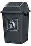 YU WELL Trash Can Plastic Rectangular Trash/Garbage Can