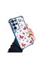 Samsung Galaxy S22 Ultra Compatible Transparent Silicone Flutter Protective Case Butterfly Patterns - 3