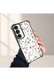 Samsung Galaxy S24 Plus Compatible Transparent Silicone Flutter Protective Case Flower Patterns - 4