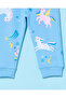 Infant Girls Blue Printed Pyjama Set (2 Piece) - 5