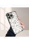 حافظة واقية من السيليكون الشفاف المتوافقة مع هاتف iPhone 16 Pro Max بأنماط زهور - 4