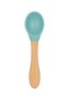 Silicone Feeding Set Blw Set Ii - Aqua Green (Feeding Bib, Plate, Spoon) - 6
