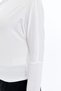 Women's Asymmetrical Shoulder Detail Blouse - 8