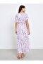 Floral Print Wrap Over Nightdress - 4
