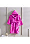 Kids Bathrobe 76 x 108 Cm 6 Year 400 GSM Fuchsia Pink 100% Terry Cotton Set of 1 - 2
