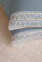 Veronika 2-Pack Turquoise Patterned Cotton Fabric Zippered Pillowcase - 2