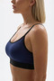 Astura Model Thin Straps Comfortable Women's Bustier with Cross Detail on the Back Navy Blue Color - 4
