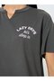 Lazy Days Notch Neck Drop Shoulder Sleeve Sleep T-Shirt Dress - 3