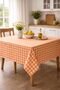 Checkered Tablecloth, Table Cloth, Picnic Cover, Duck Fabric, Water and Stain Repellent, Bohemian Style - 2