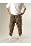 Street Washed Brown Men's Design Baggy Pants Coc2647 - 5