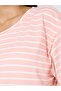 Striped Drop Shoulder Sleep T-Shirt Dress - 3