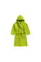 Kids Bathrobe 85 x 112 Cm 8 Year 400 GSM Green 100% Terry Cotton Set of 1