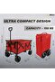 Foldable Wagon Trolley Cart - 150 KGS | Multipurpose Camping trolley(Red) - 2