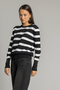Striped Knitwear Blouse - 2
