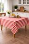 Checkered Tablecloth, Table Cloth, Picnic Cover, Duck Fabric, Water and Stain Repellent, Bohemian Style - 2