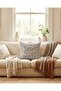 100% Organic Cotton Boucle Woven Scandinavian Bohemian Style Single Decorative Premium Throw Pillow Cover - 2
