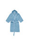 Kids Bathrobe 85 x 112 Cm 8 Year 400 GSM Light Blue 100% Terry Cotton Set of 1 - 7