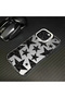 iPhone 14 Pro Compatible Silicone Edge Hard Back Anti Fall Case Star Patterns - 6
