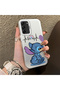 Samsung Galaxy S21 Fe 5g Compatible Stitch Pair Pattern Case Silicone Edge Hard Back Anti-Fall