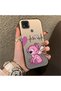 Xiaomi Poco C31 Compatible Stitch Couple Pattern Case Silicone Edge Hard Back Anti-Fall
