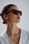 Looklight Club Master London Oval Frame Brown Sunglasses - 4