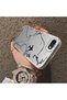 iPhone 7/8/Se 2020 2022 Compatible Silicone Edge Hard Back Anti Fall Case Airplane Patterns - 4