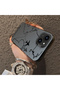 iPhone 14 Plus/15 Plus Compatible Silicone Edge Hard Back Anti-Fall Case Airplane Patterns - 3