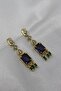 Vip Steel Color Zircon Stone Focus Chakra Model Earrings