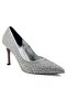 413 25Ya Women's Evening Dress Shoes Silver