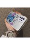 Samsung Galaxy A72 Compatible Stitch Couple Pattern Case Silicone Edge Hard Back Anti-Fall - 4