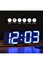 ساعة منبه LED باللون الأسود أو الأبيض، لاسلكية، أبعادها 23.5 × 4 × 9.2 سم - 4