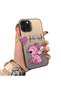iPhone 14 Pro Compatible Stitch Couple Pattern Case Silicone Edge Hard Back Anti Fall - 2