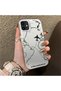 iPhone 12 Compatible Silicone Edge Hard Back Anti Fall Case Airplane Patterns - 4