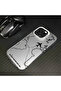 iPhone 15 Compatible Silicone Edge Hard Back Anti-Fall Case Airplane Patterns - 7
