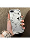 iPhone 7/8/Se 2020 2022 Compatible Silicone Edge Hard Back Anti Fall Case Airplane Patterns - 5