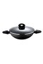 Orion Forged Aluminum Non-Stick Kadai with Lid, 28 x 7.8 cm, Black - 3