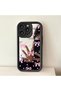 iPhone 14 Pro Compatible Phone Case Lacing Mirrored Anti-Dream Silicone Case - 8