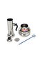 Stainless Steel Puttu Maker With Pot, Large - 2
