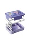 Plastic Kids Large Bento Lunch Box, Mermaid Design, Violet, PK0006 - 7