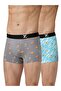 Pack of 2 - Men Surf Cotton Printed Trunks