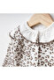 Leopard Patterned Ruffled 5-Piece Newborn Hospital Discharge Set with Gloves - 5