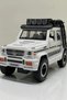 Lighted Musical Friction Powered Luxury White Jeep Toy Car 17X10.5X7 cm - 2