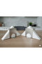 Minimalist Design 304 Stainless Steel Napkin Holder 2 Pieces Luxury Satin Textured & Rustproof