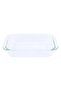 HSAP30L Borosilicate Glass Rectangle Baking Dish, 2.9Litre, Transparent