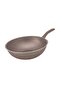 Granite Coated Aluminium Wok Pan, 28 cm, Brown - 6