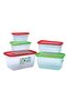 Plastic Rectangular Storage Box, 10 pcs
